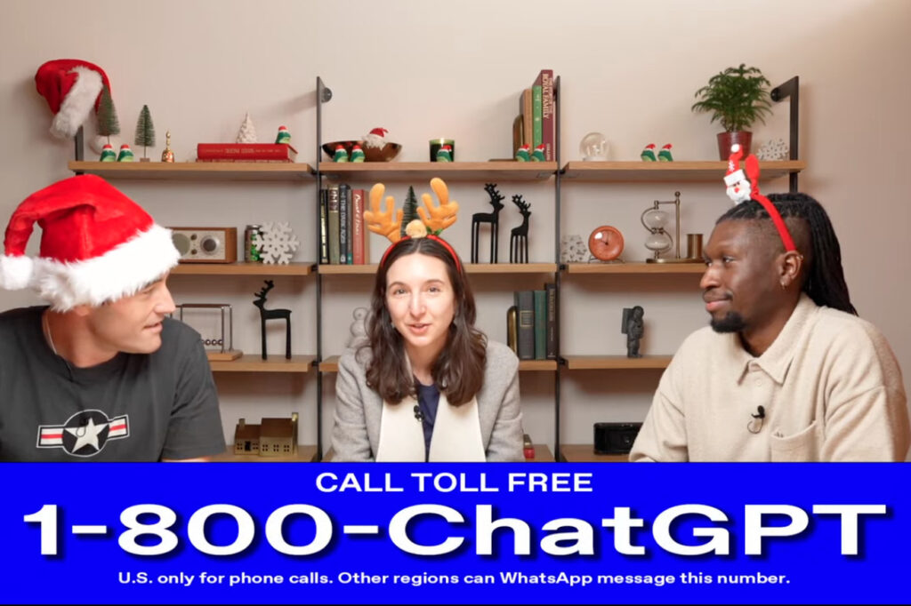 You can now call 1-800-CHATGPT