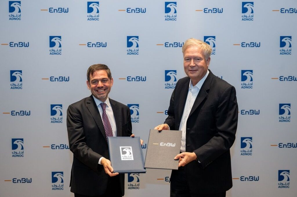 EnBW & Abu Dhabi National Oil Company sign long term LNG contract
