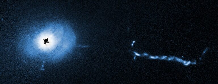 Astronomers wonder if galaxies are falling into this giant black hole