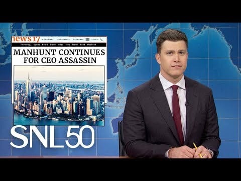 SNL Weekend Update covers CEO assassin and Hunter Bidens pardon