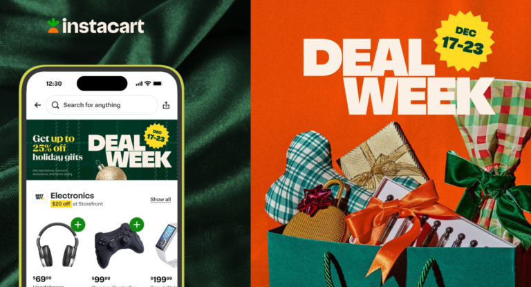 Instacarts second annual Holiday Deal Week is here — heres how to save on last-minute gifts