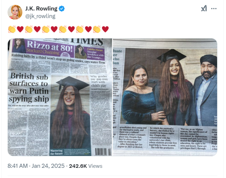 Rowling Celebrates Gurvin Chopra