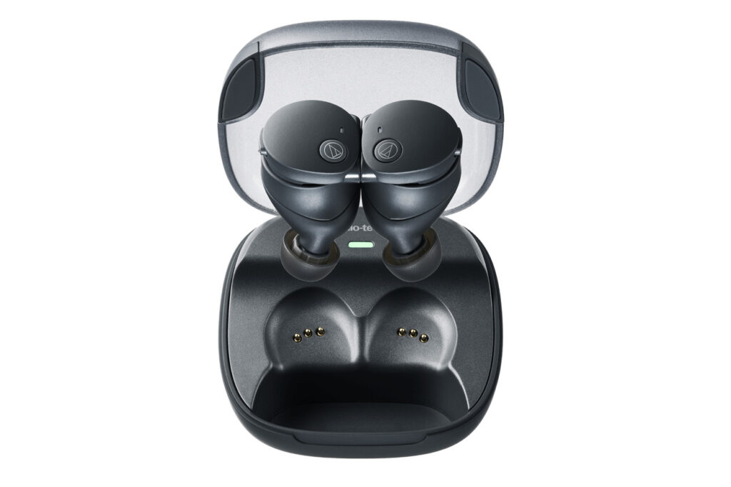 Audio-Technica’s latest earbuds have marathon battery life and a useful trick