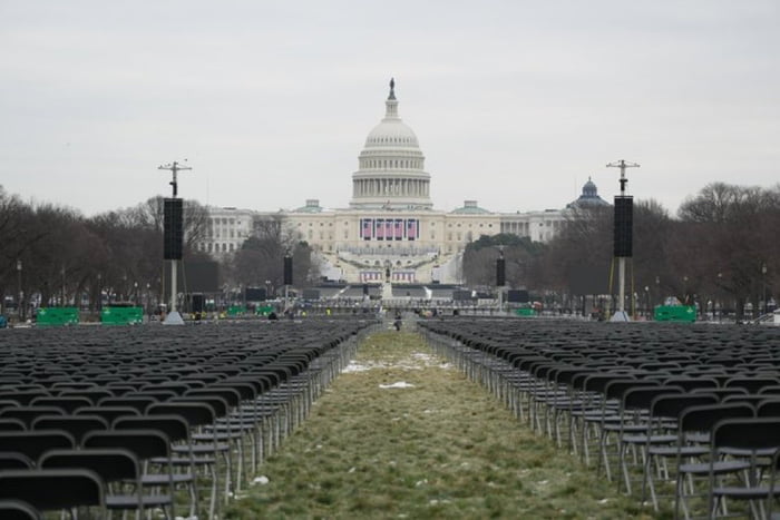When you feel depressed, imagine being the guy who just set up 100,000 chairs on the National Mall and they announce theyu2019re moving the inauguration indoors