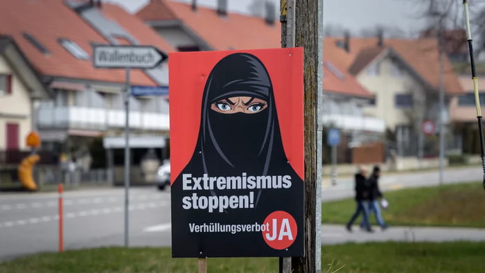 From 2025, it will finally be illegal to cover your face in Switzerland. Violations will result in a fine of 1000 Swiss francs.