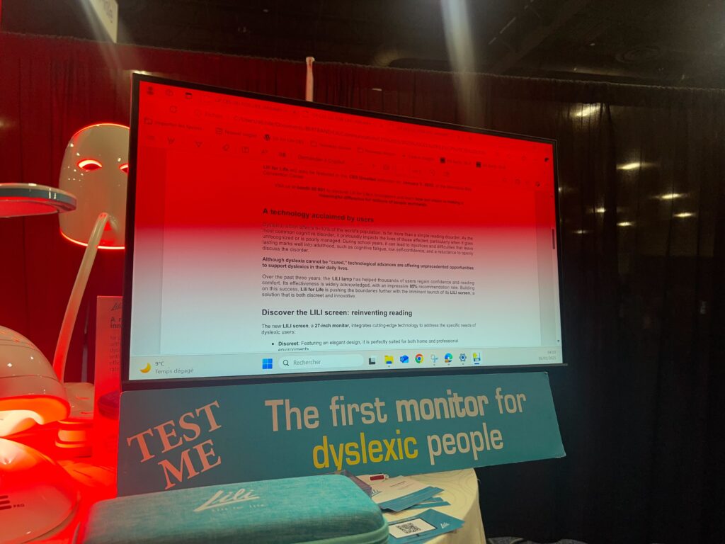 CES 2025: Lili for Life unveils dyslexia-friendly monitor