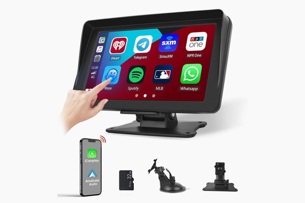 Keep your eyes on the road with voice-controlled wireless car display on sale