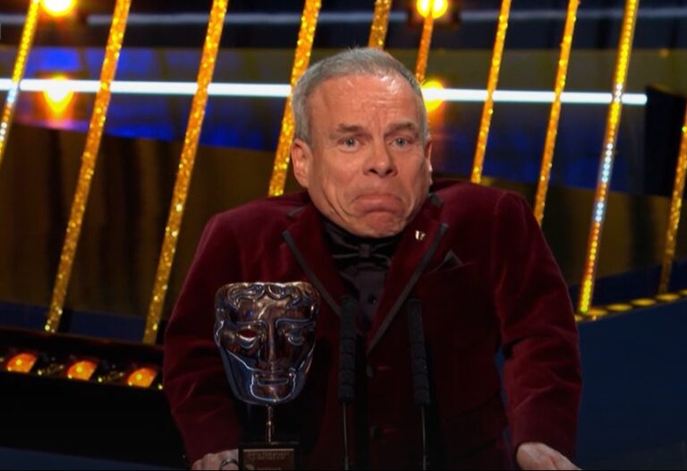 BBC viewers left in tears at Warwick Davis tribute to late wife as he accepts BAFTAs Fellowship award