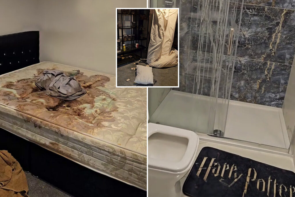 Harry Potter AirBnB owner devastated as ‘worst ever’ guests leave brown stains on bed and cover rooms in bleach