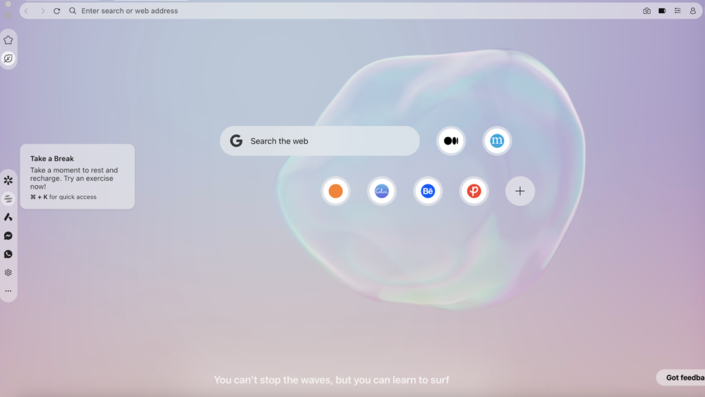 A mindfulness-themed browser is (calmly) shaking up search