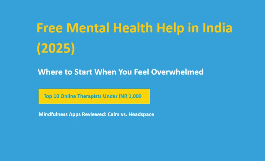 Struggling Mentally? Best Online Therapists and Mindfulness Apps in India 2025
