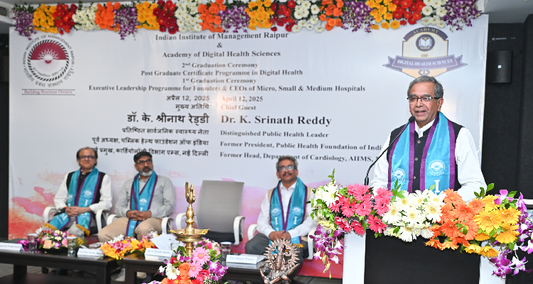 Graduation ceremony of digital health and leadership programmes held at IIM Raipur