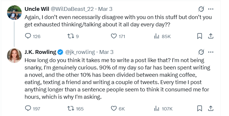 Meanwhile Back in the Rowling Universe