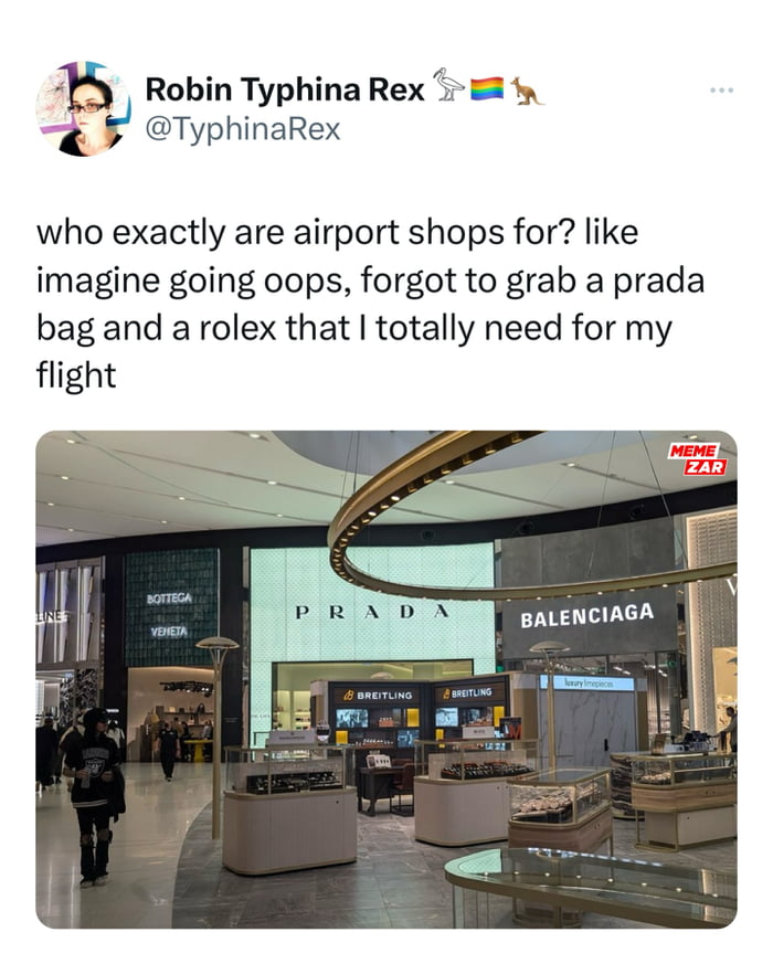 Did you pack your Rolex for the flight?