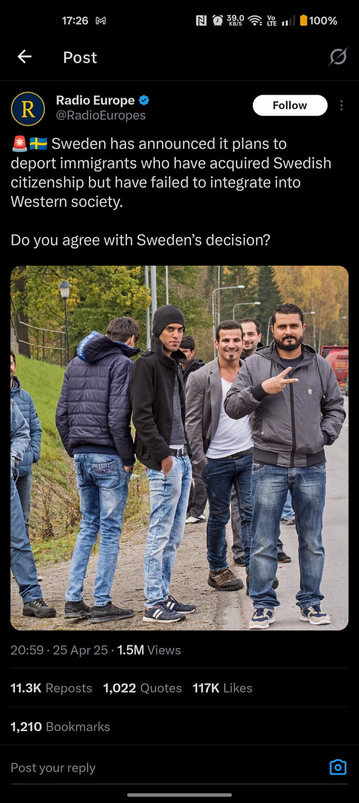 More countries should follow this. Even India has started deporting bangladeshis.