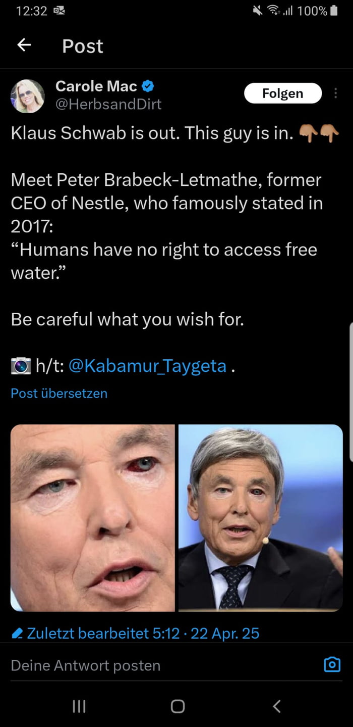 Klaus Schwab is out. This guys is in.