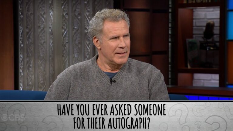 Will Ferrell answering quickfire questions from Stephen Colbert is as chaotic as youd expect