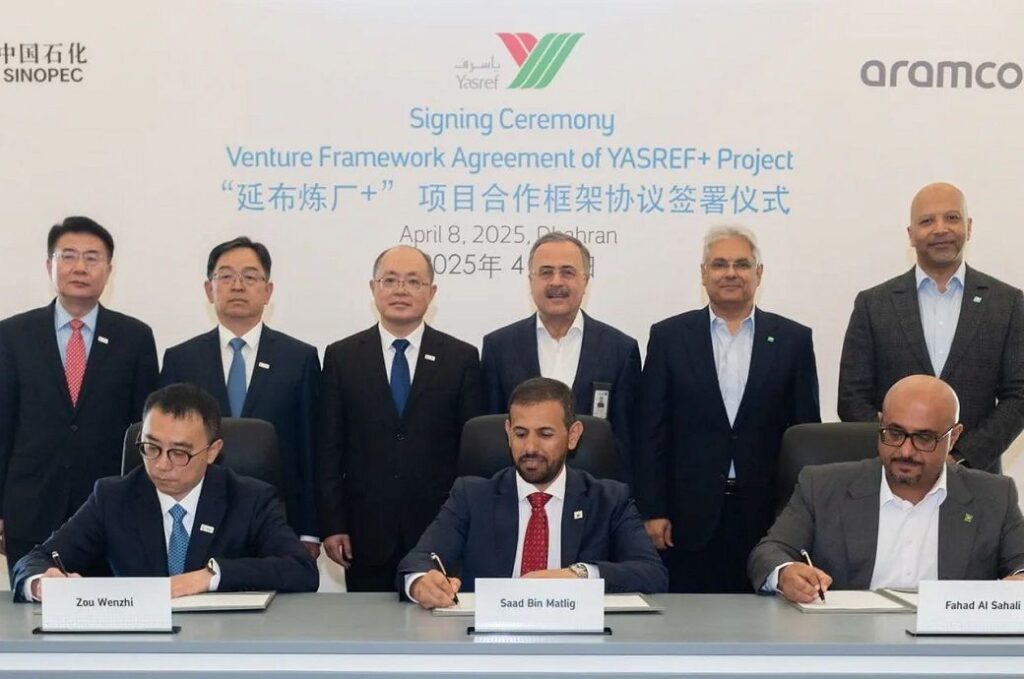 Aramco, Sinopec plan petrochemicals boost at Yasref, Saudi Arabia
