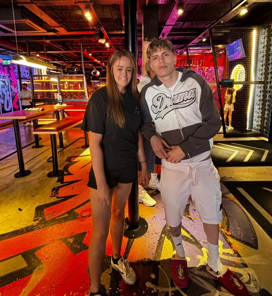 Man Utd star Alejandro Garnacho poses with fan – but everyone’s distracted by his bonkers SLIPPERS