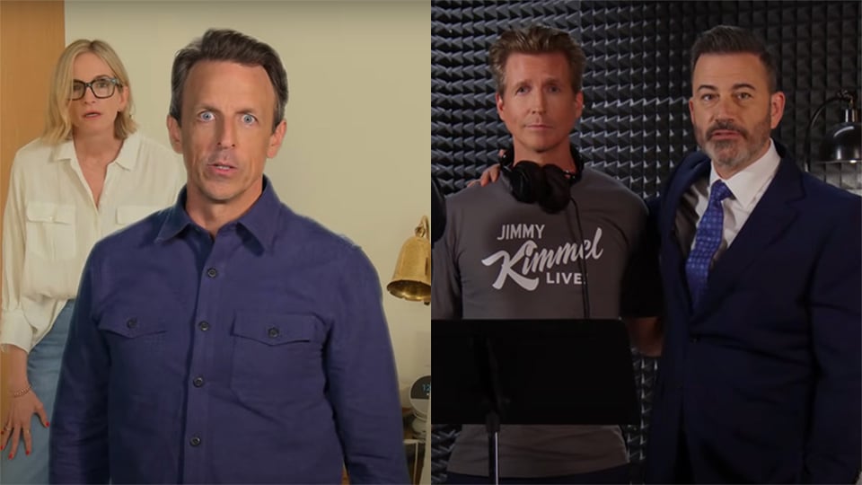Jimmy Kimmel and Seth Meyers launch brutal attack ads on each other
