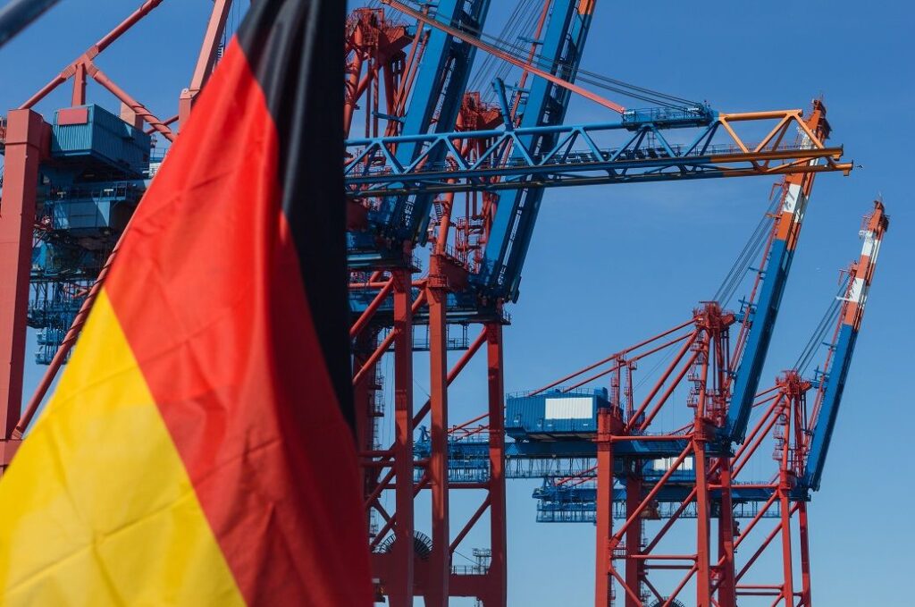 Calendar-, seasonally-adjusted German exports up 2.3% YoY in Mar 2025