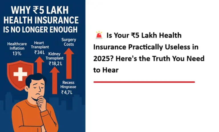 Is Your INR 5 Lakh Health Insurance Practically Useless in 2025? Here is the Truth You Need to Hear