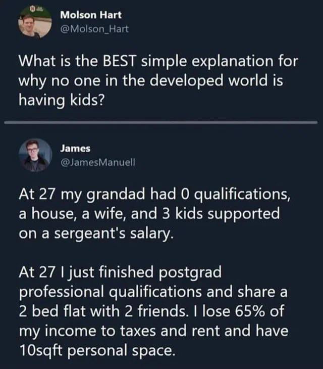 The generational gap in financial stability is quite the reality check.