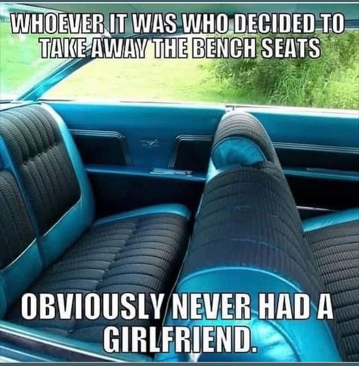 Bring back bench seats for important reasons.