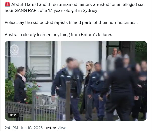 Four charged over alleged six-hour gang rape of girl in south-west Sydney