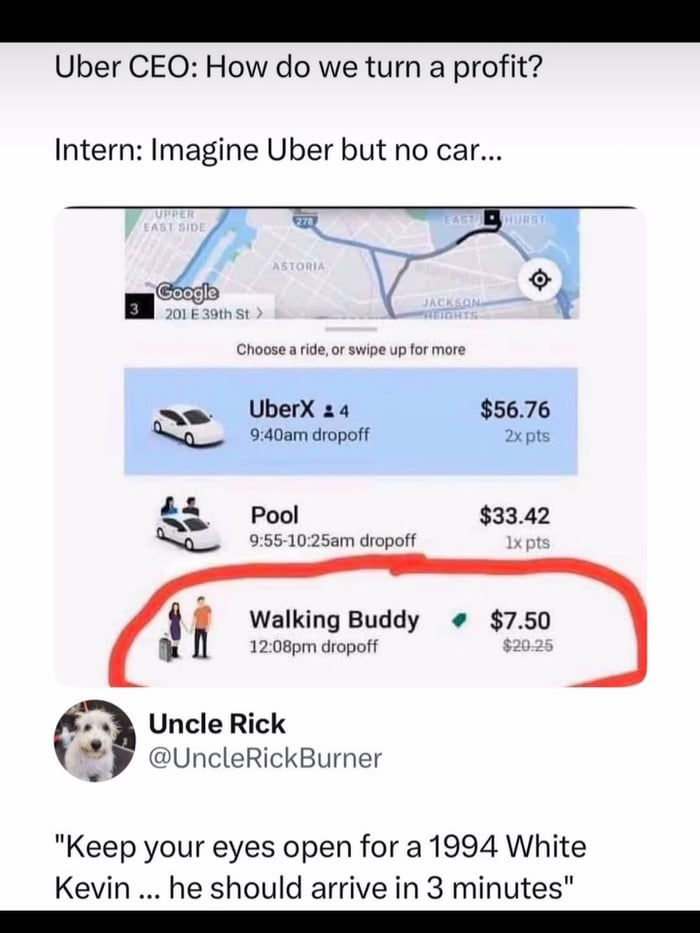 Uber's latest service offering.