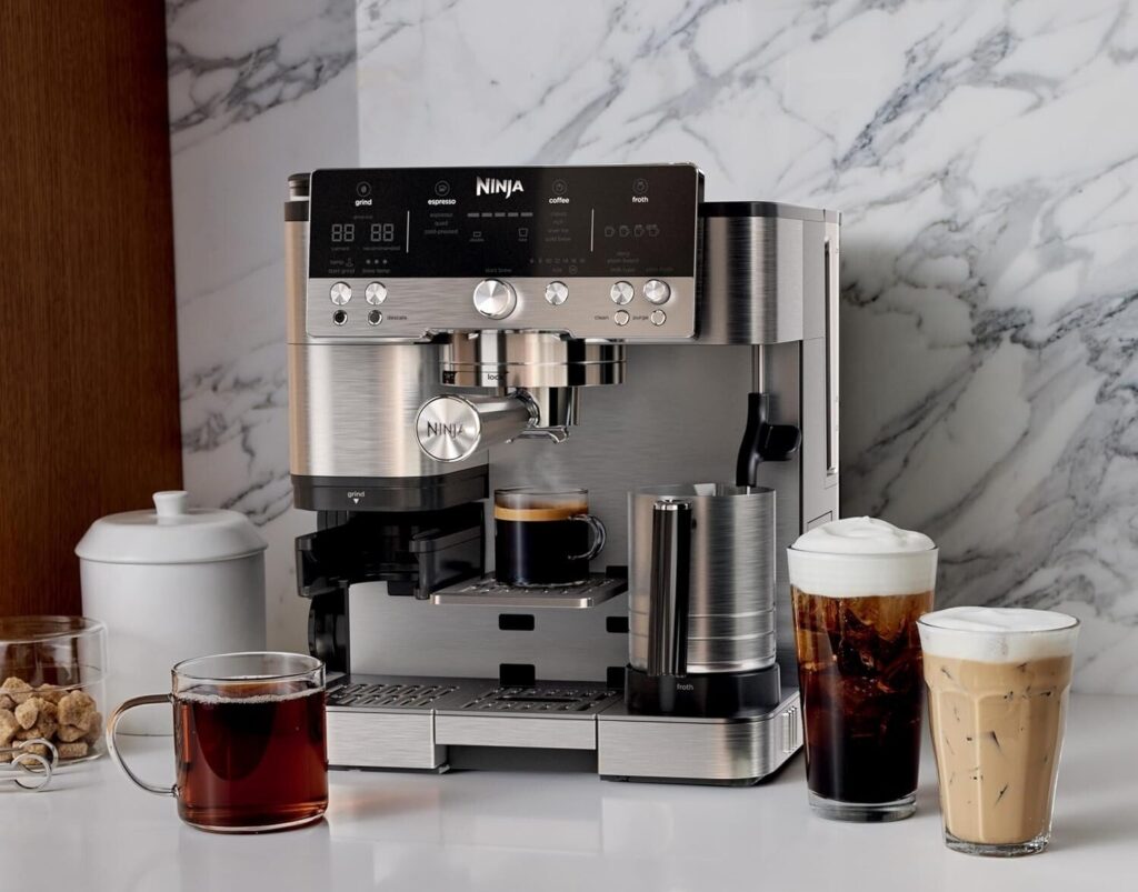 Snag the Ninja Luxe Café Premier 3-in-1 Espresso and Coffee Maker and get a free Amazon credit worth $119.96
