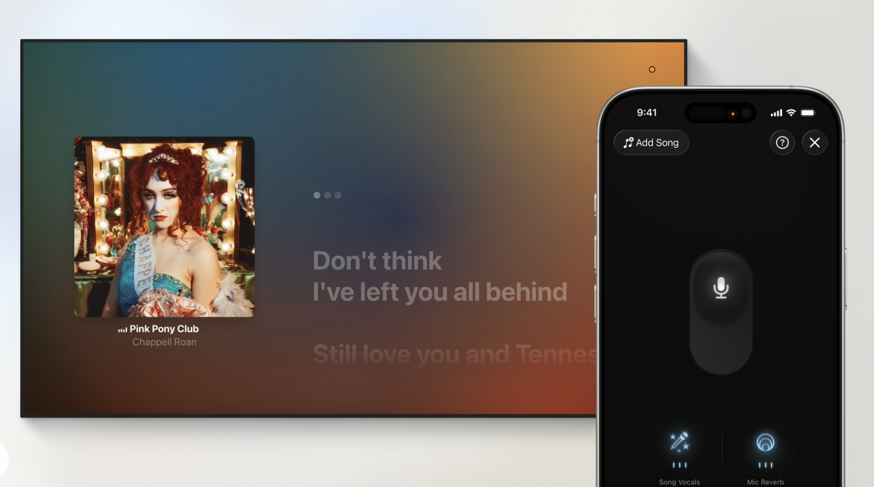 The iPhone is your karaoke mic in tvOS 26s Apple Music Sing