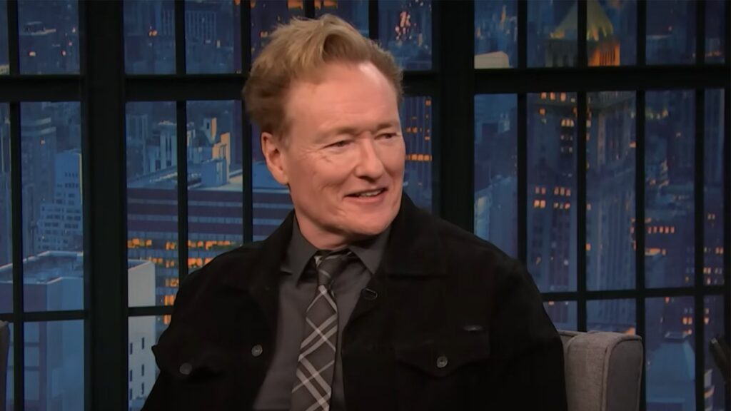 Seth Meyers interviewing Conan OBrien is a chaotic trip down Late Night memory lane