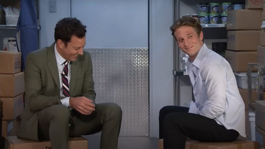 Jeremy Allen White gets stuck in a freezer with Jimmy Fallon, shares secrets