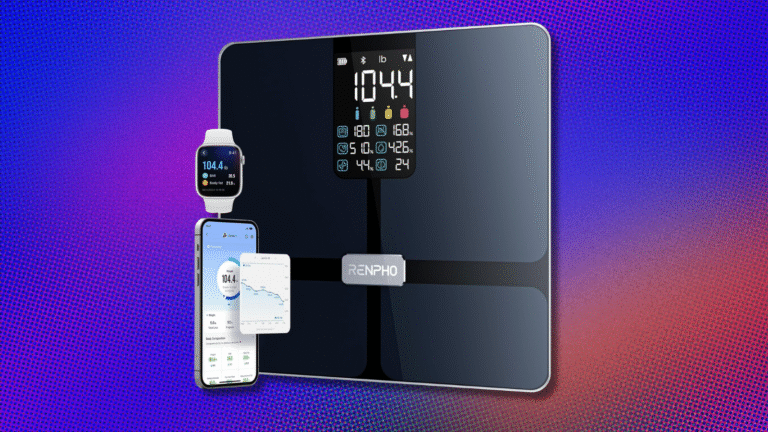 The Renpho Smart Scale syncs to Apple Health and is $39 for a limited time