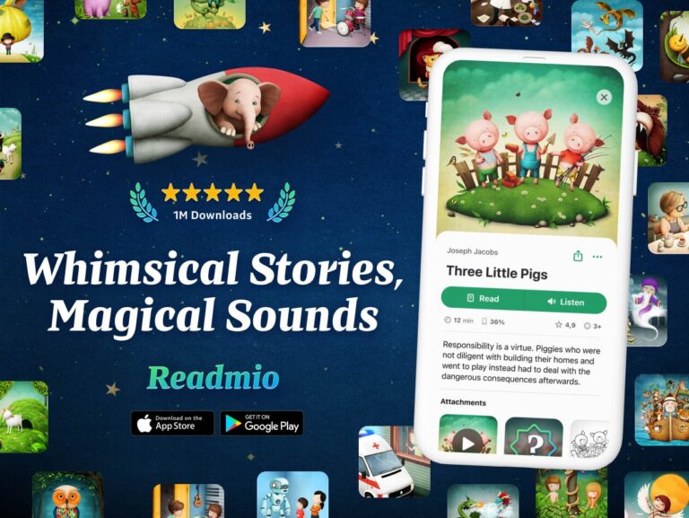 Make storytime magical with this interactive, screen-free app
