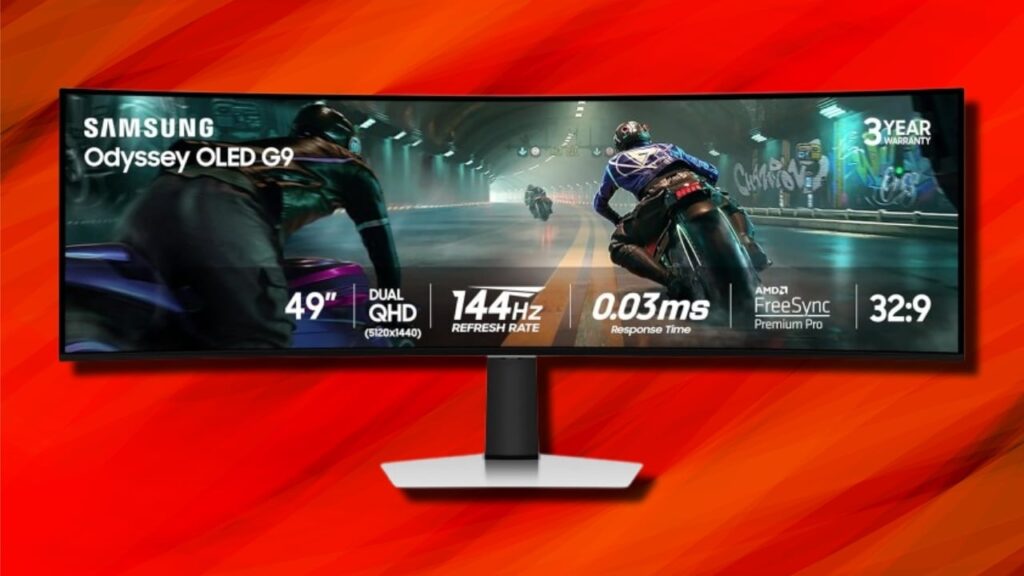This massive Samsung Odyssey OLED G9 gaming monitor is $400 off at Amazon