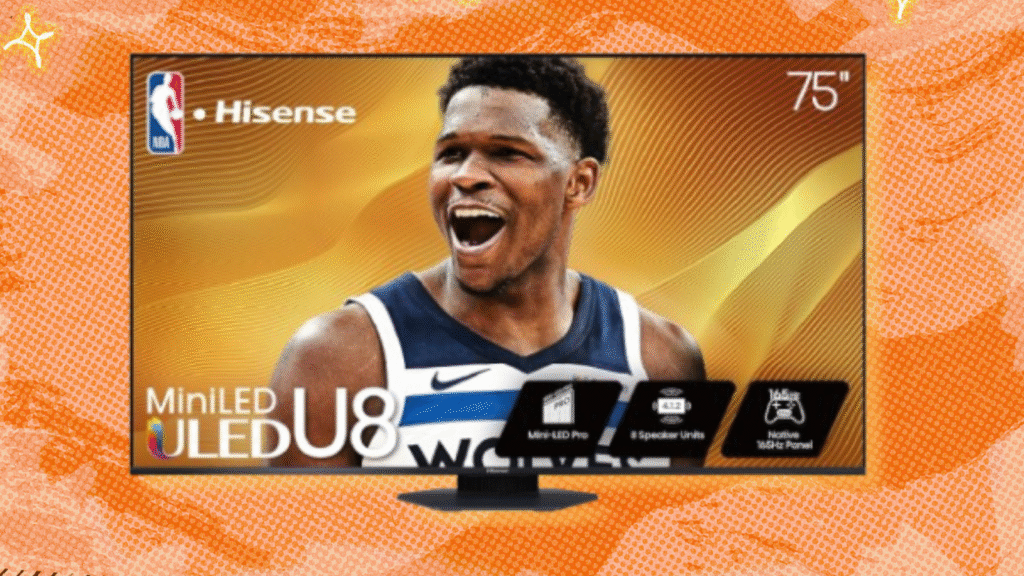 Save $500 on a Hisense 75-inch U8 4K TV and get a free $200 Amazon credit