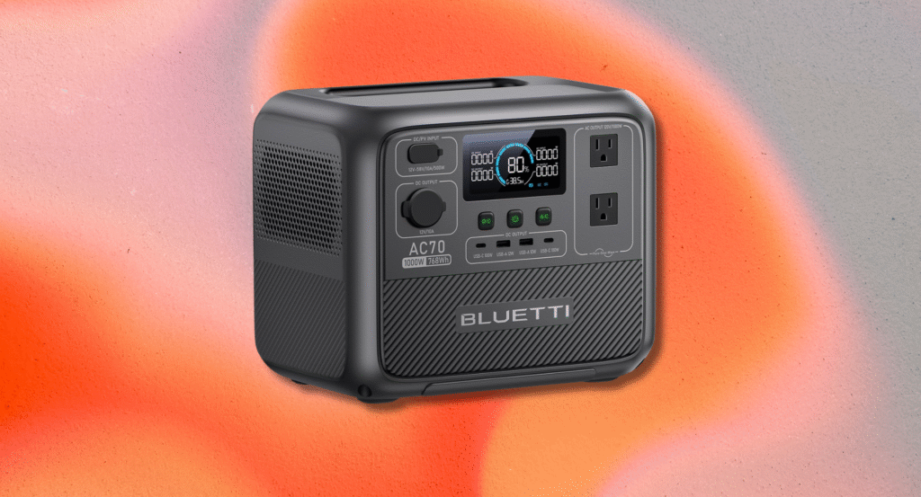 Get $270 off the Bluetti Solar Generator (AC70) at Amazon