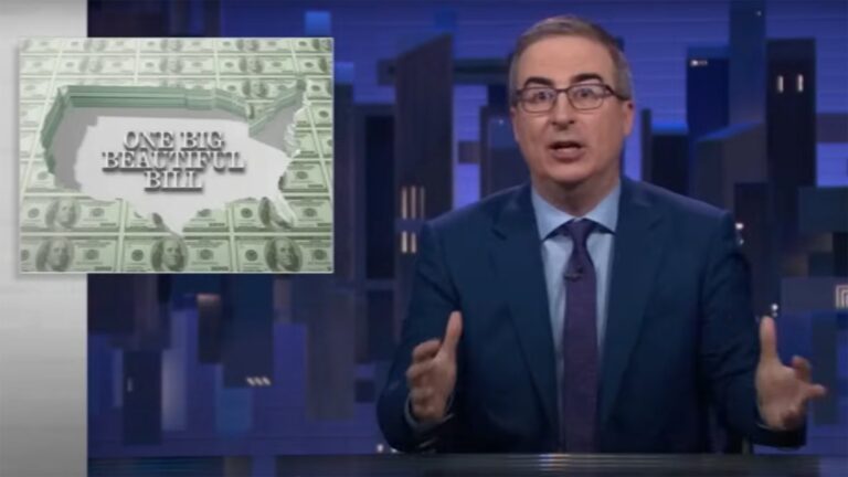 John Oliver has some very blunt words for Trumps big beautiful bill