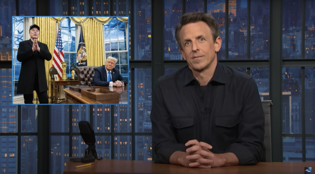 Seth Meyers takes A Closer Look at Musk and Trumps U-turn