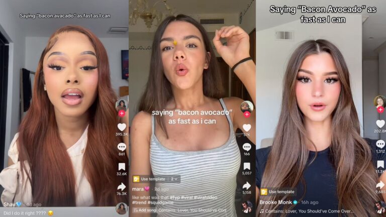 Why TikTok is obsessed with saying bacon avocado