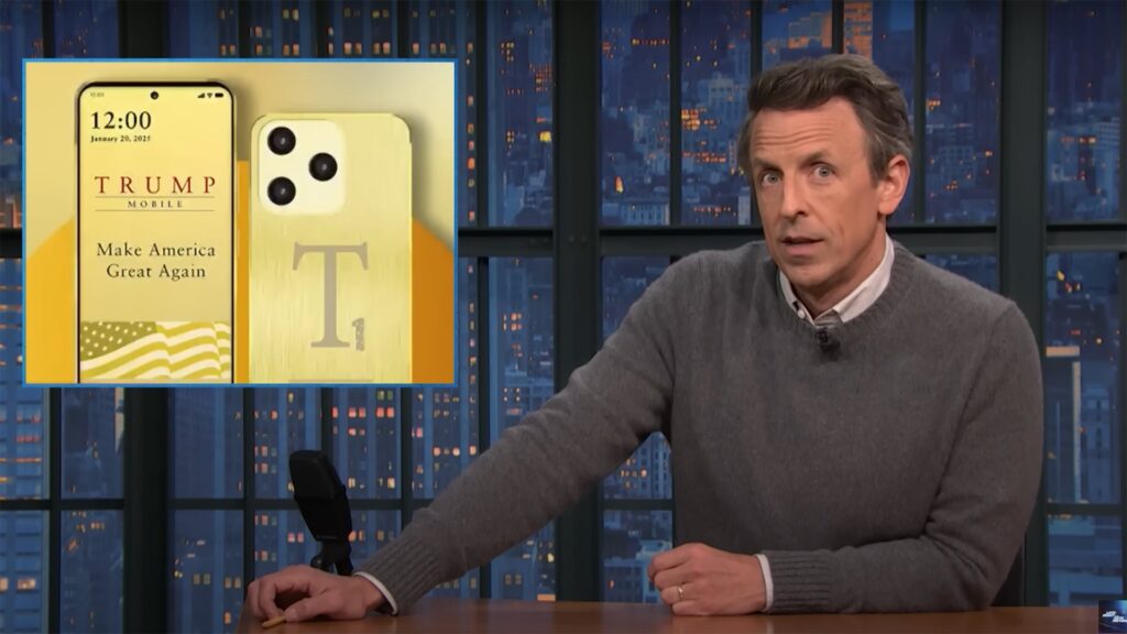 Seth Meyers brutally roasts Trumps new smartphone