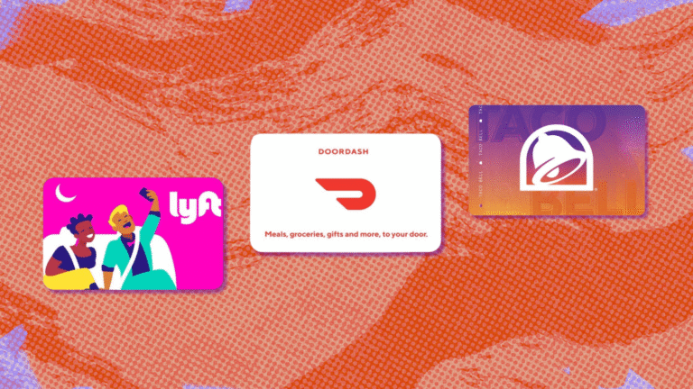 Save up to 20% on gift cards from Lyft, Taco Bell, DoorDash, and more at Amazon