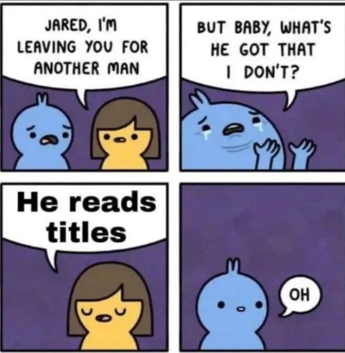 Too late, buddy