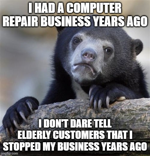 I always enjoy talking to them again, I have been visiting some customers at home for more than 15 years and my oldest customer is now 93 years old