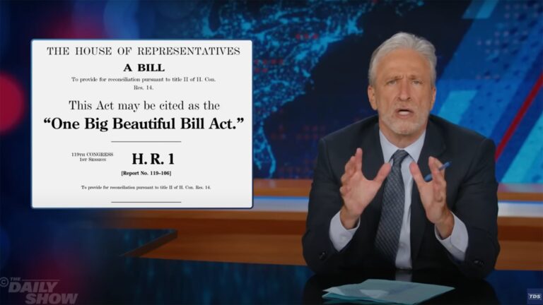 Jon Stewart gets genuinely angry talking about Trumps big beautiful bill