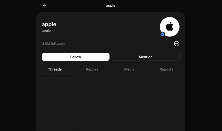 Apple is now on Threads