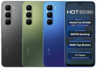 Infinix Hot 60 5G Launched with Dimensity 7020 and 5,200mAh Battery